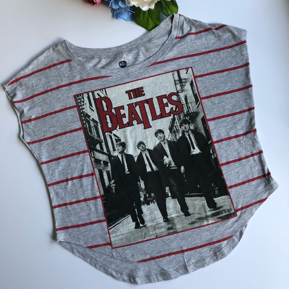 Beatles T-shirt gray, Small